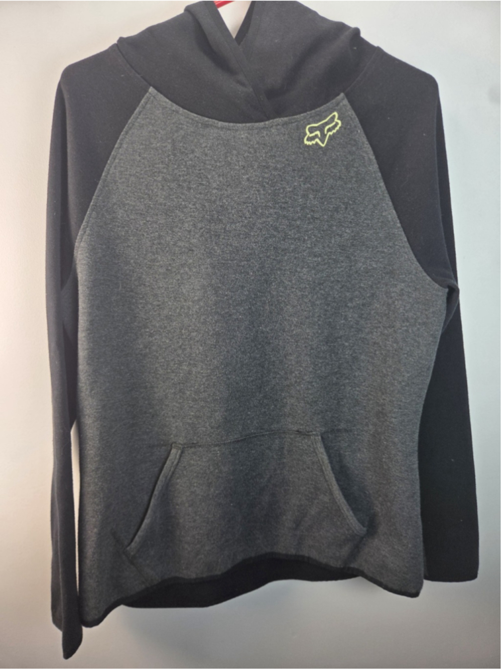 Fox Men Hoodies Black and Gray Long Sleeves Large Pre-Owned